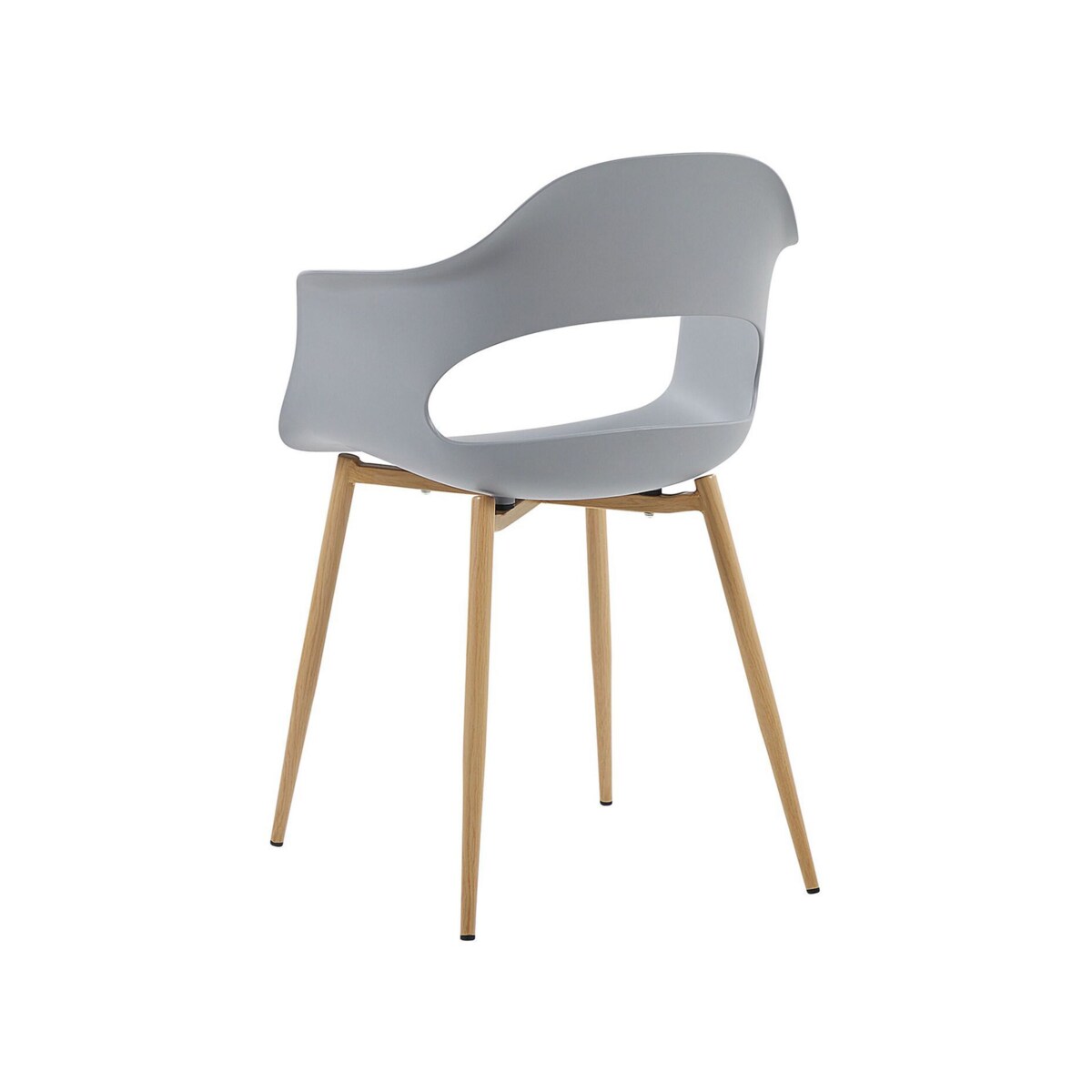 Zestaw 2 krzeseł szary UTICA