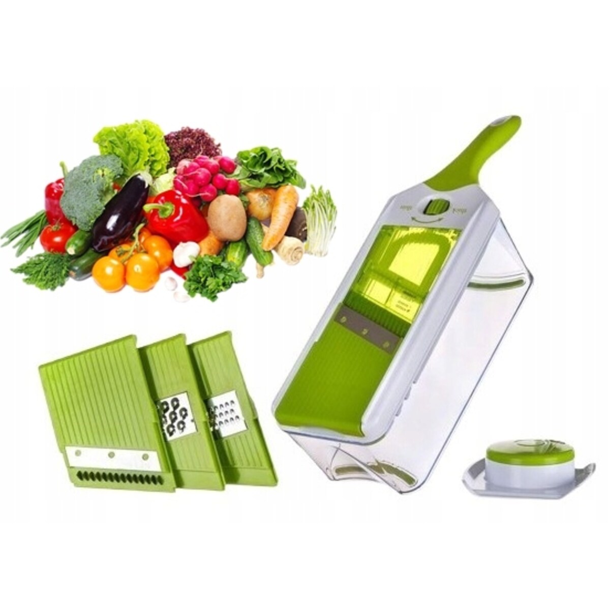 UNIWERSALNY KRAJACZ RĘCZNY KUCHENNY 7ele do warzyw maszynka siekacz BANQUET