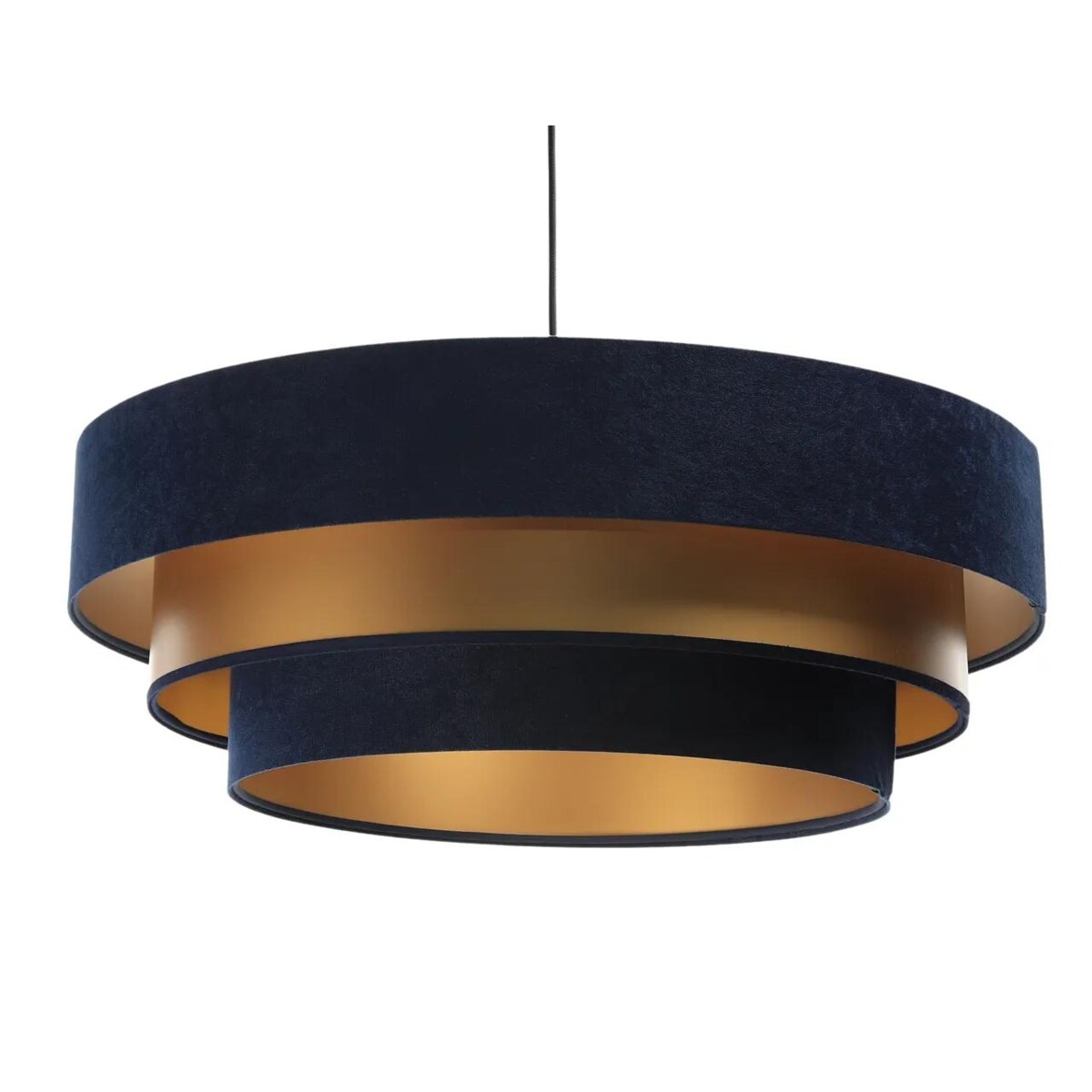 Lampa wisząca TRIO MIX granatowa/złota