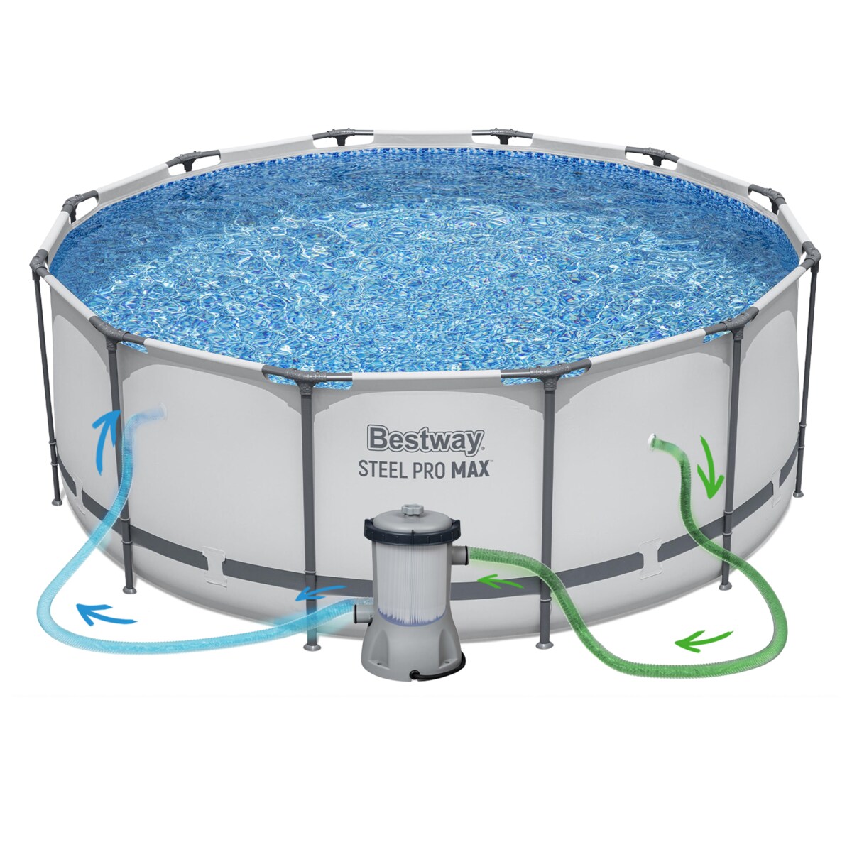 Basen ogrodowy stelażowy 366x122 Bestway 56420-M