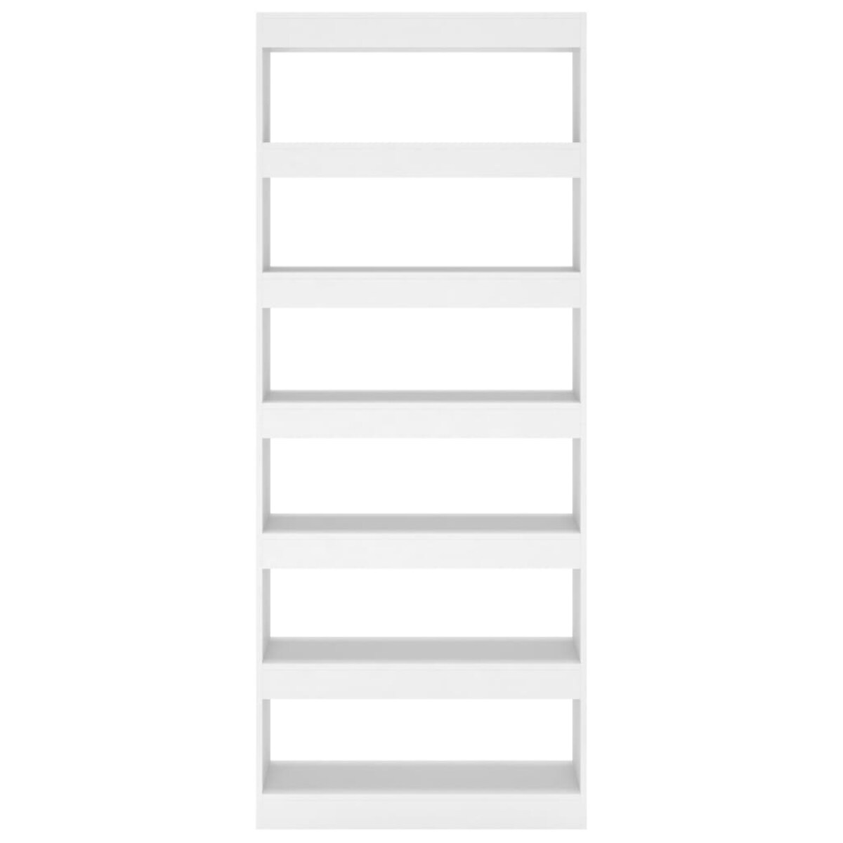 vidaXL Regał na książki/przegroda, biały, 80x30x198 cm
