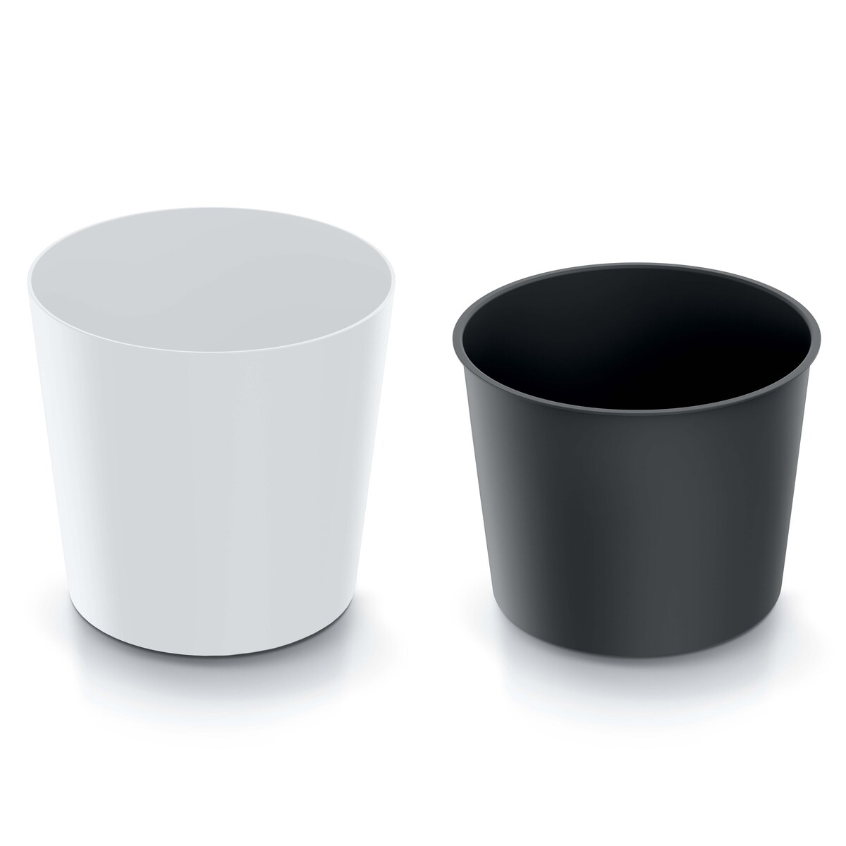 Doniczka Donica Ogrodowa 25 Cm Okrągła Na Taras Do Ogrodu Domu Biała