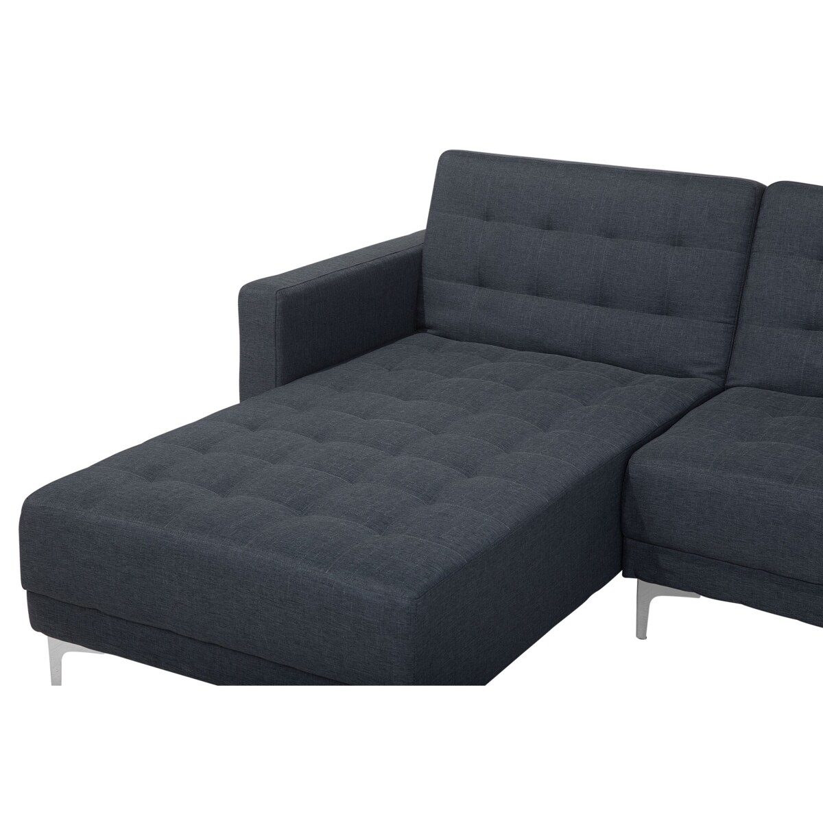 Narożnik rozkładany 5-osobowy ciemnoszary ABERDEEN