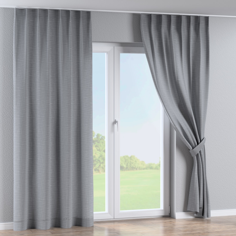 Zasłona na haczykach flex pojedynczych 130x260 szary