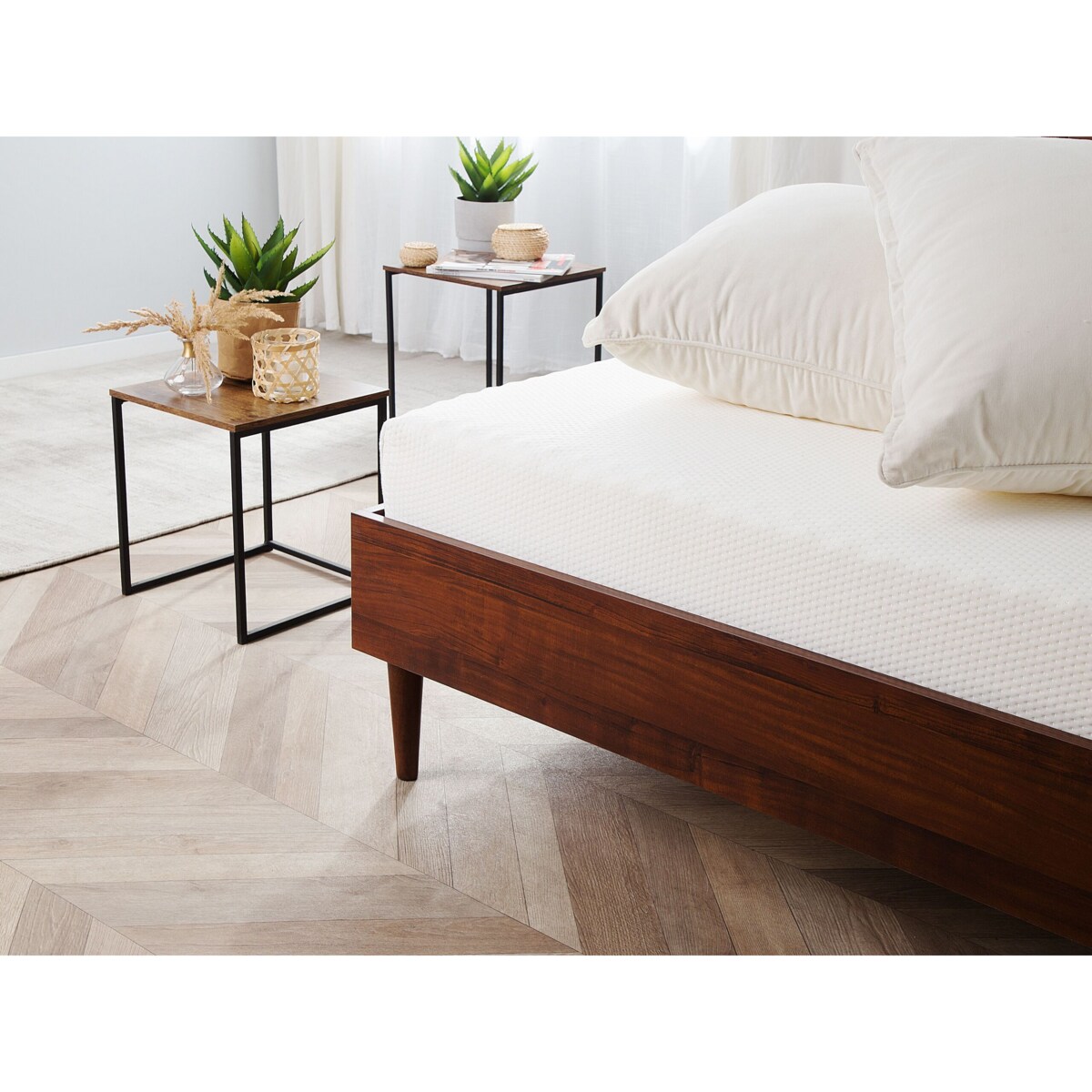 Materac piankowy zdejmowany pokrowiec 180 x 200 cm PEARL