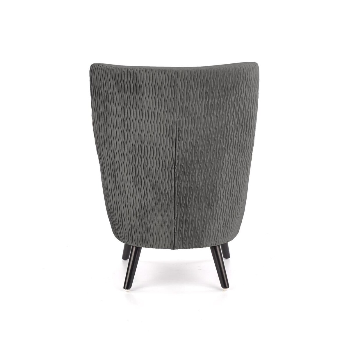 FOTEL WYPOCZYNKOWY Idris szary DREWNIANE NOGI czarne