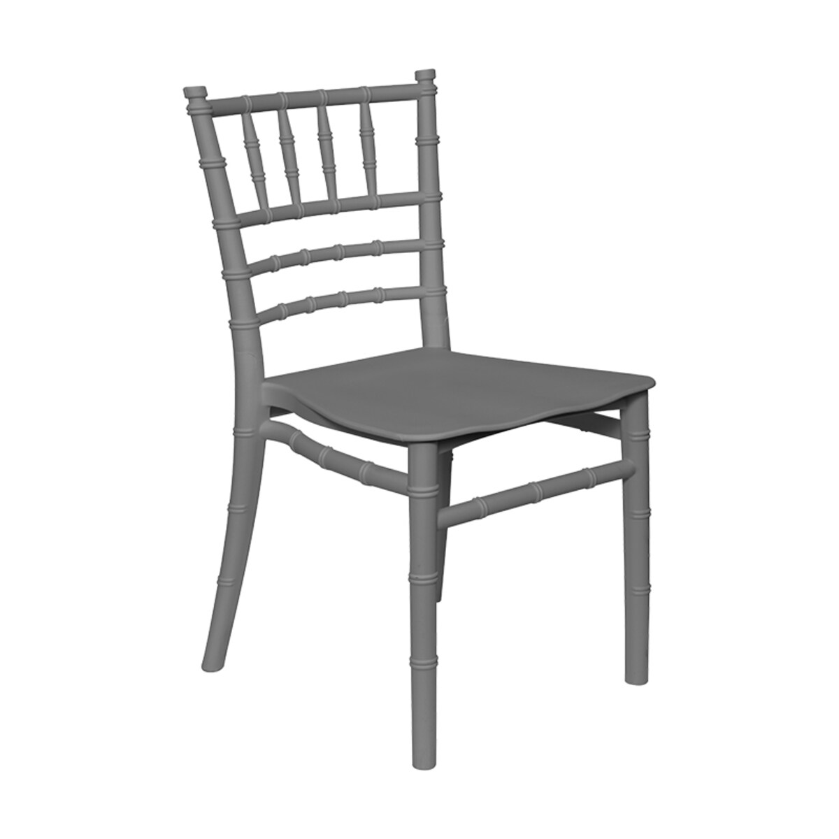 Krzesełko dla dzieci plastikowe z oparciem szare dziecięce