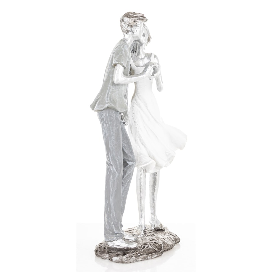 Dekoracja - figurka 24,5x14x7,5 cm PARA - dłonie pokazują serce