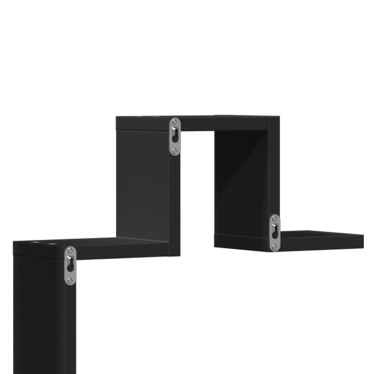 vidaXL Półka wisząca, czarna, 104,5x10x43 cm, materiał drewnopochodny