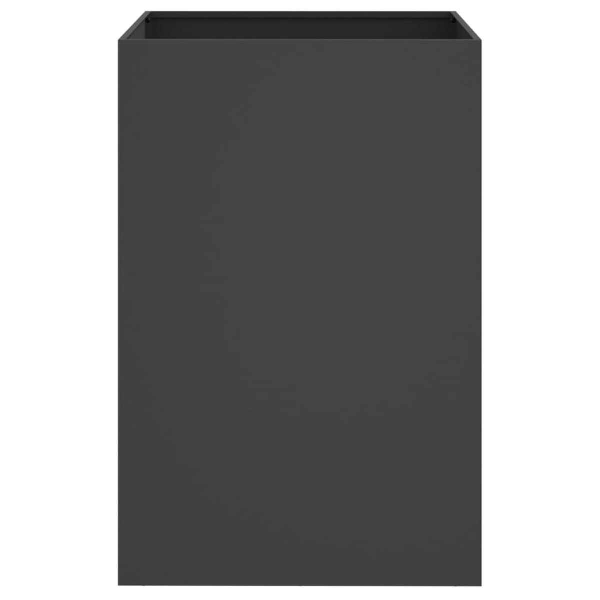 vidaXL Donica, czarna, 52x48x75 cm, stal