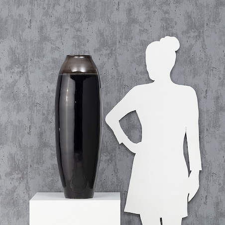 Wazon Bella Black 82cm, 27 x 82 cm