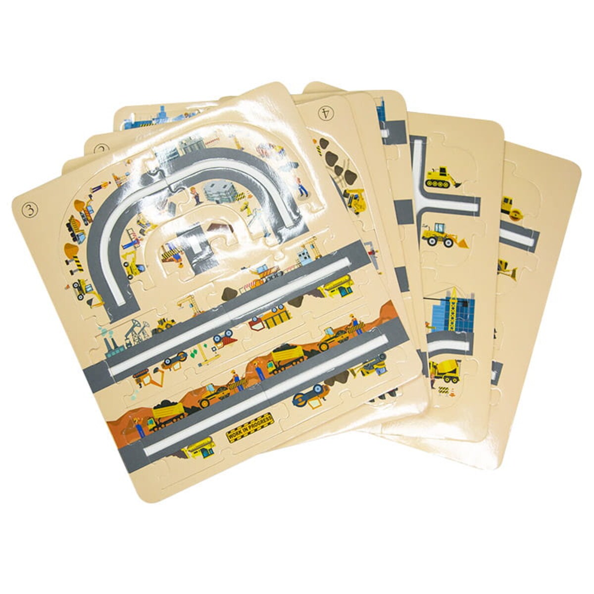 Droga - tor dla samochodów Budowa - Puzzle 44 elementy