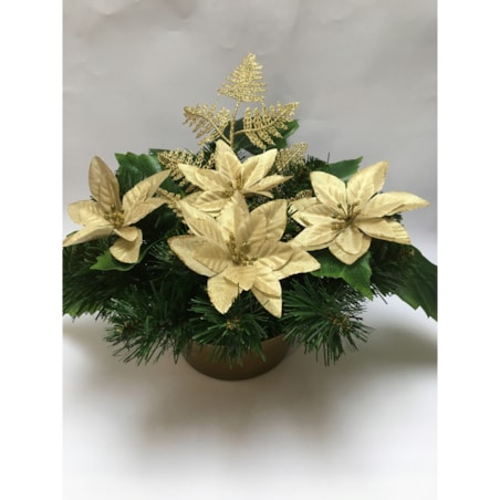 GOTOWY STROIK DONICZKA CIĘŻKA wiązanka sztuczny kwiat GWIAZDA betlejemska