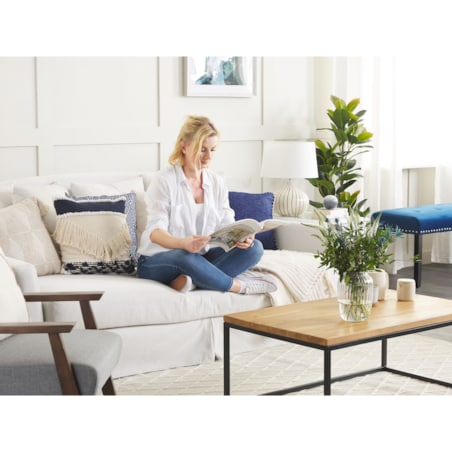 Stolik kawowy MDF Jasne drewno DELANO