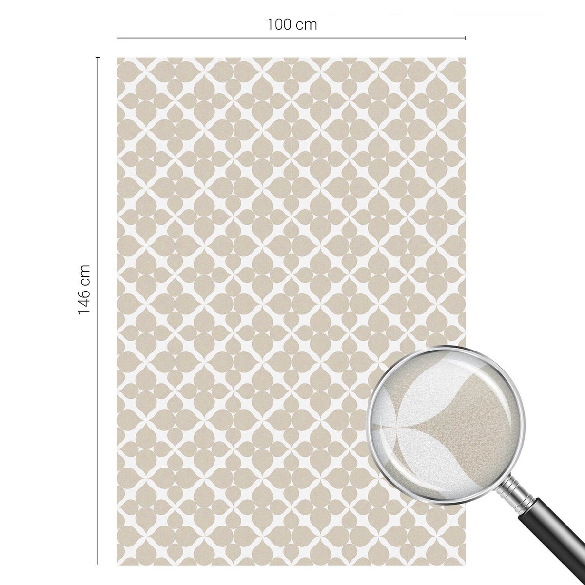 Witraż samoprzylepny dekoracyjny - Abstrakcyjna harmonia geometria nowoczesna - 100x146 cm