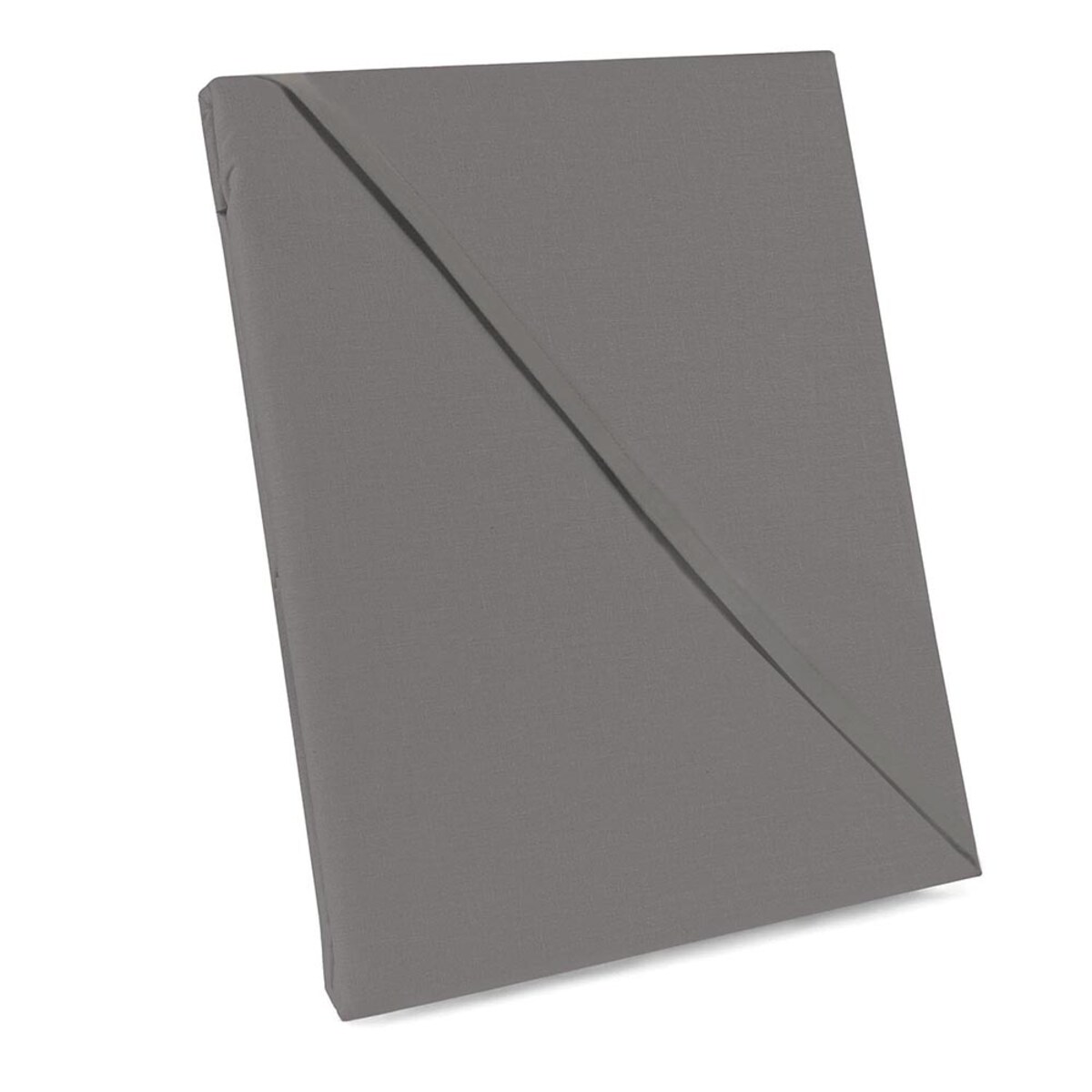 Prześcieradło bawełniane bez gumki 200x220 + dodatkowe 5cm po bokach bokach szare