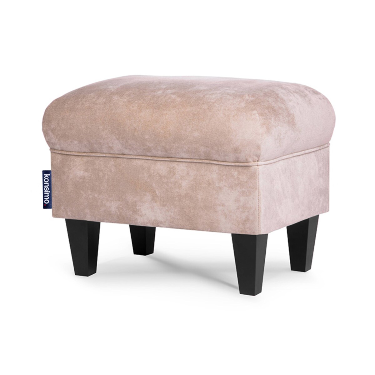 KONSIMO MILES Fotel + puf, kolor Beżowy