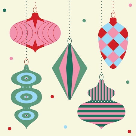 Poduszka świąteczna - Bombki 45x45 cm