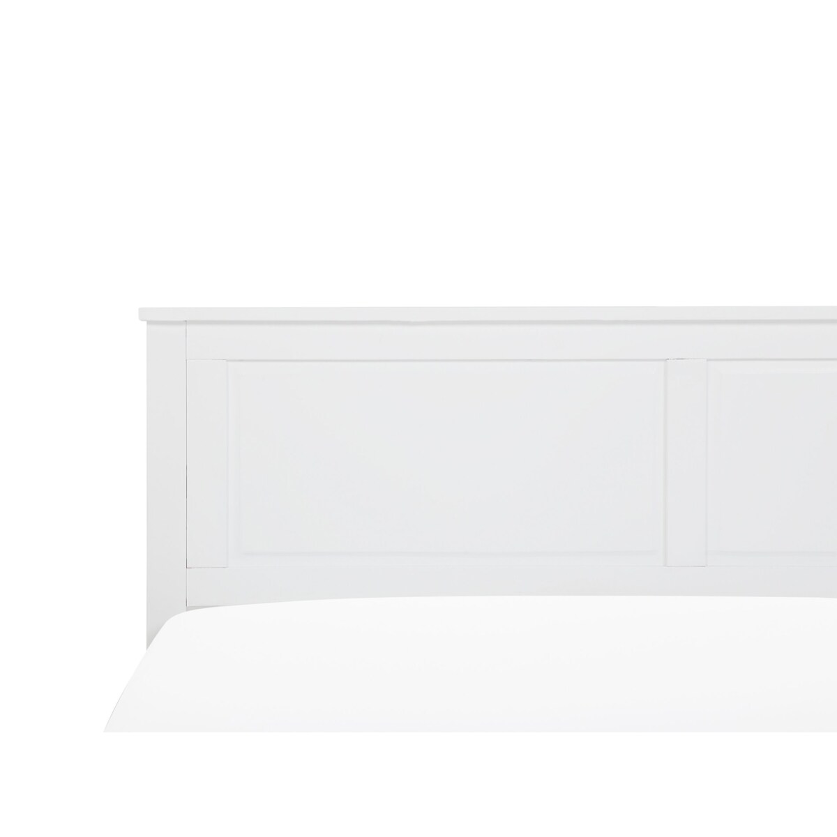 Łóżko drewniane 160 x 200 cm białe OLIVET