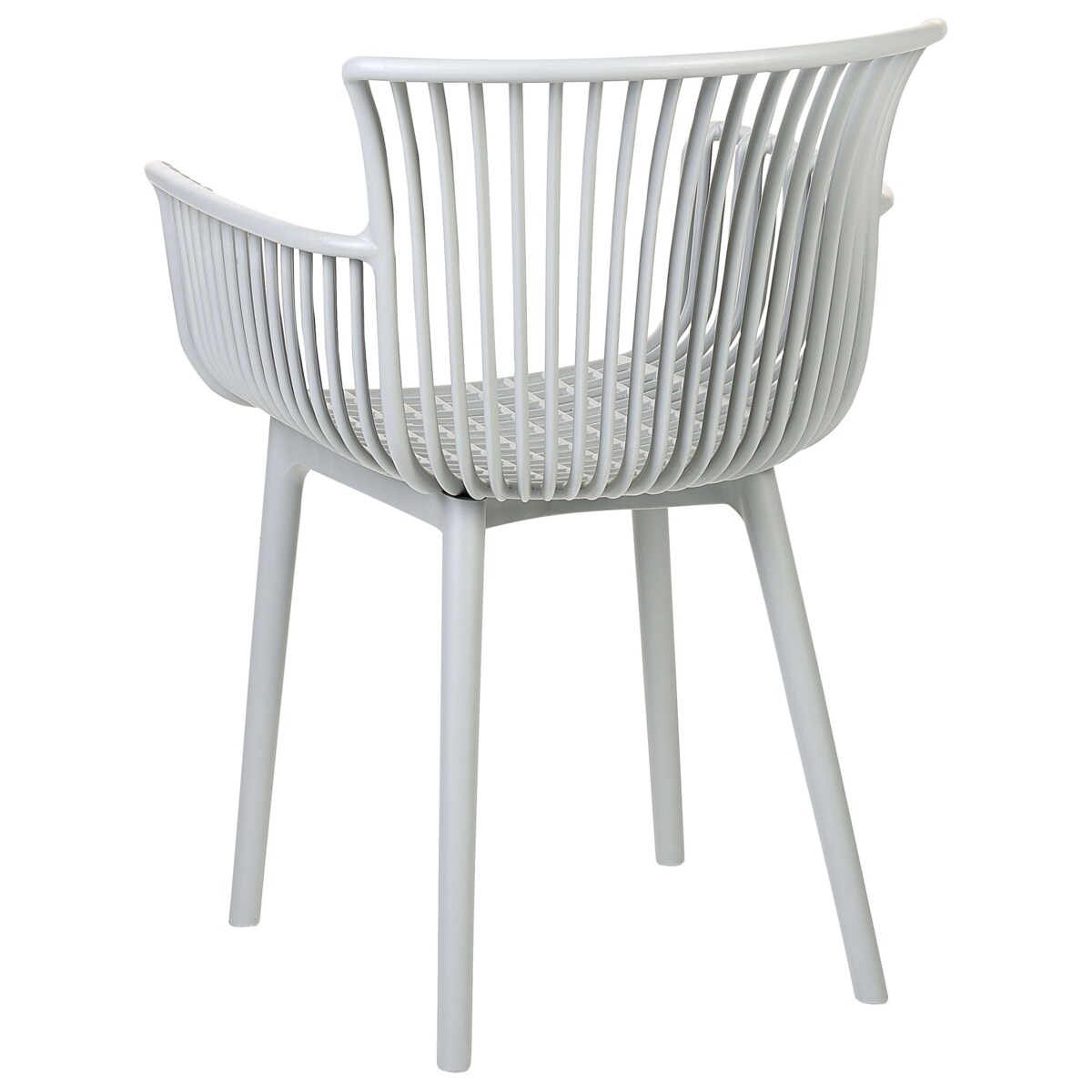 Zestaw 4 krzeseł do jadalni jasnoszary PESARO