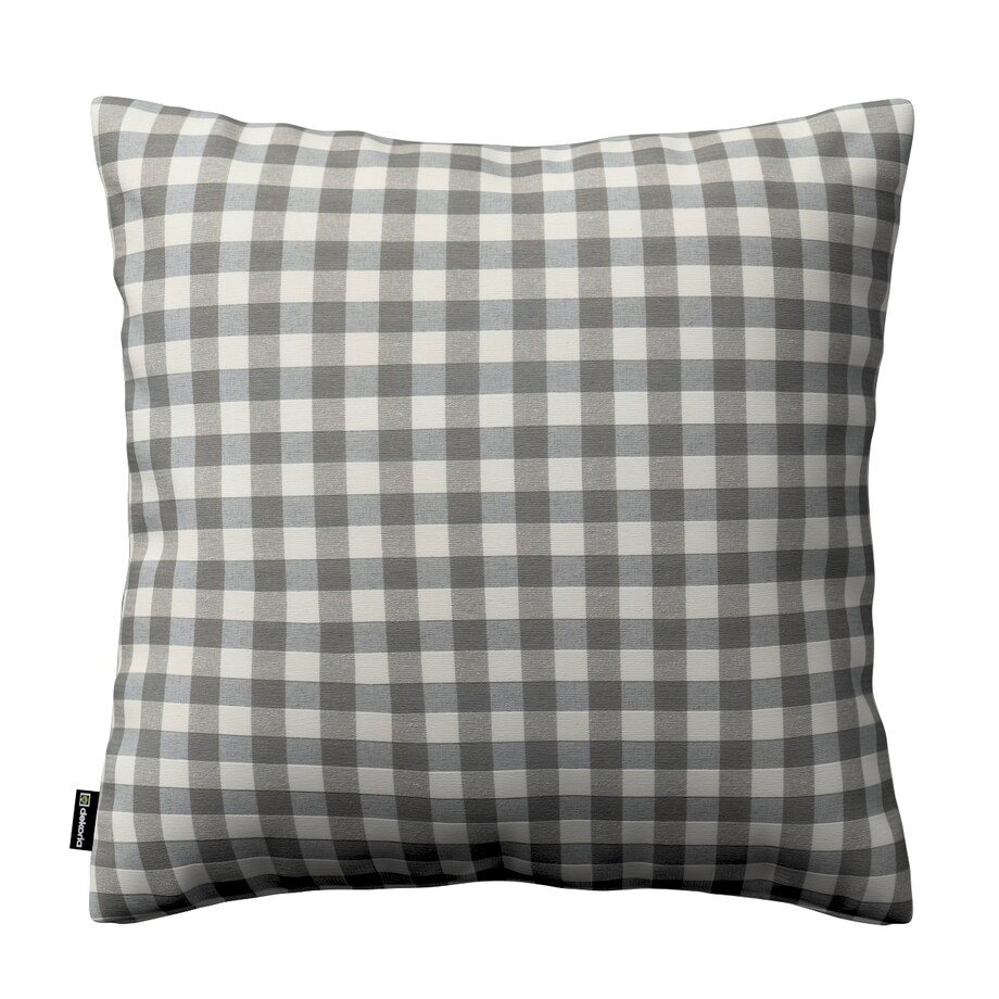 Poszewka Kinga na poduszkę 60x60 szaro-biała kratka (1,5x1,5cm)