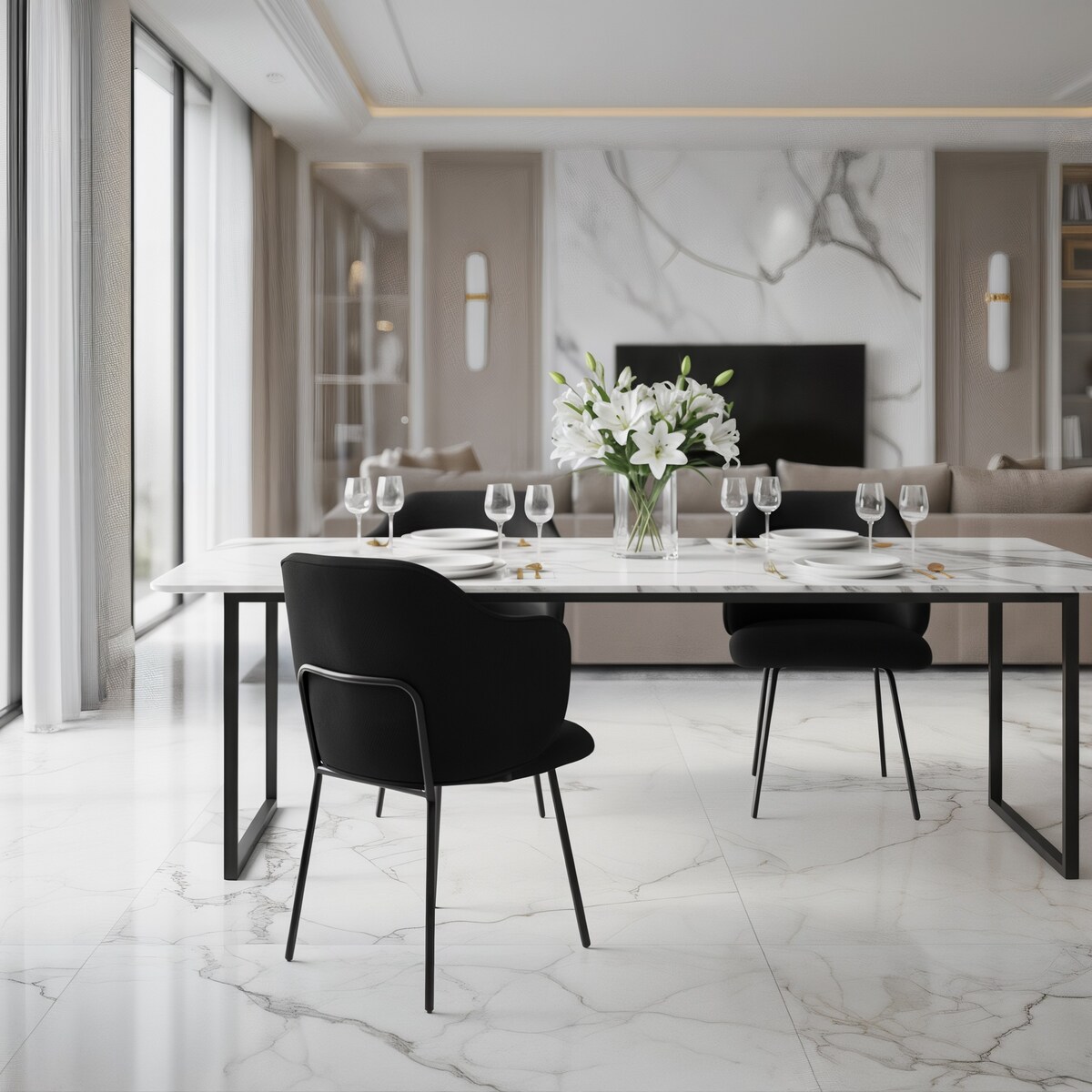 Krzesło z sztruksu tapicerowane DALIA welurowe JUMI