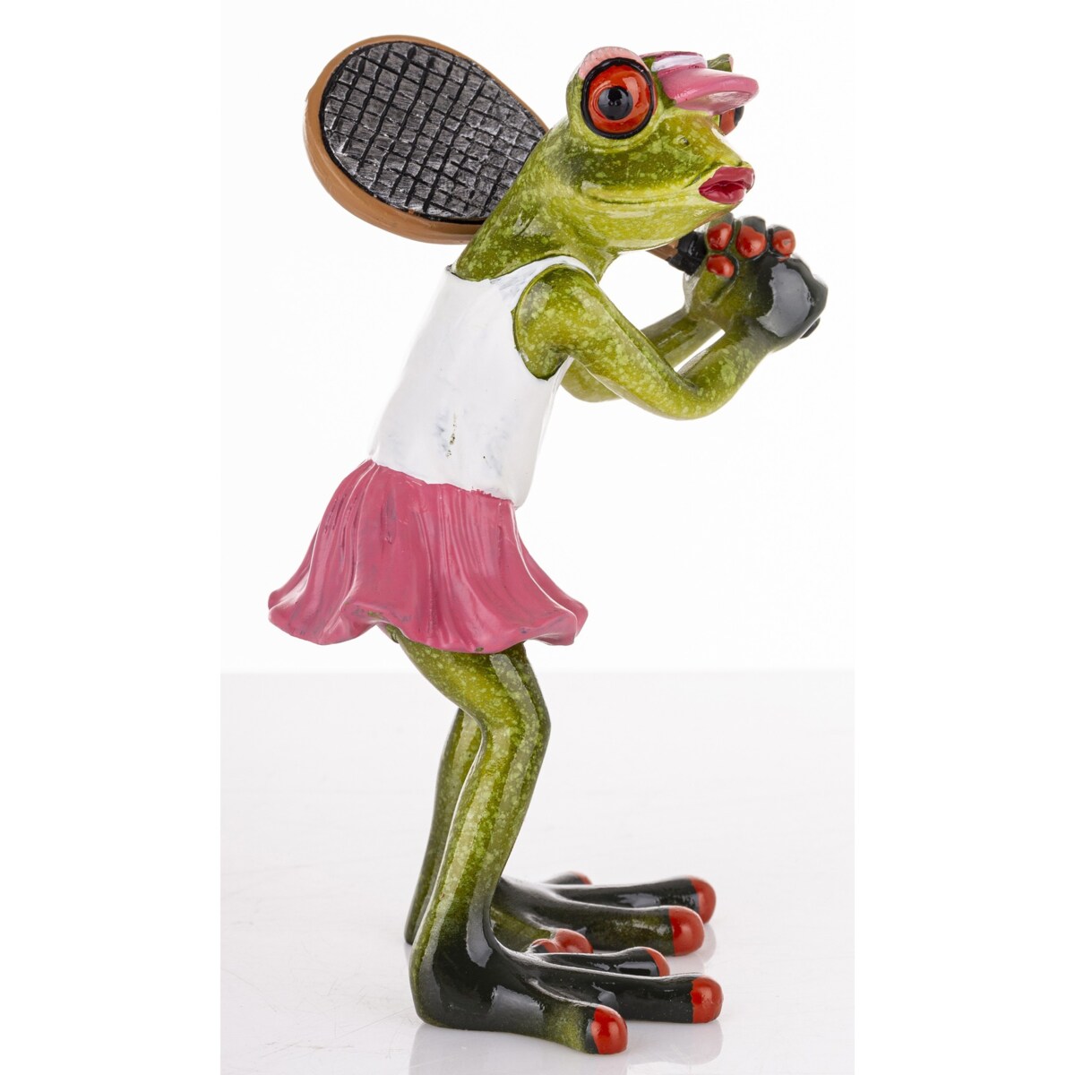 Figurka - żabka 15x9x9,5 cm FROGG tenisistka