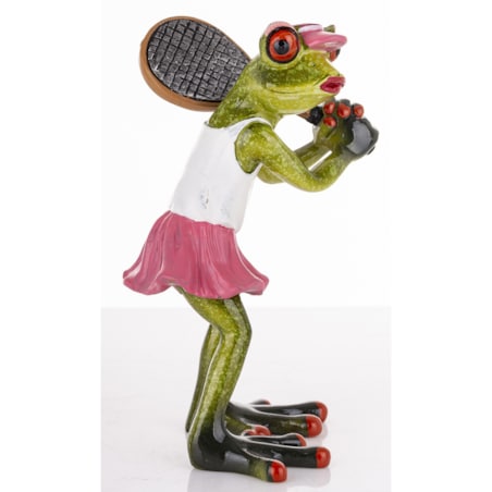 Figurka - żabka 15x9x9,5 cm FROGG tenisistka