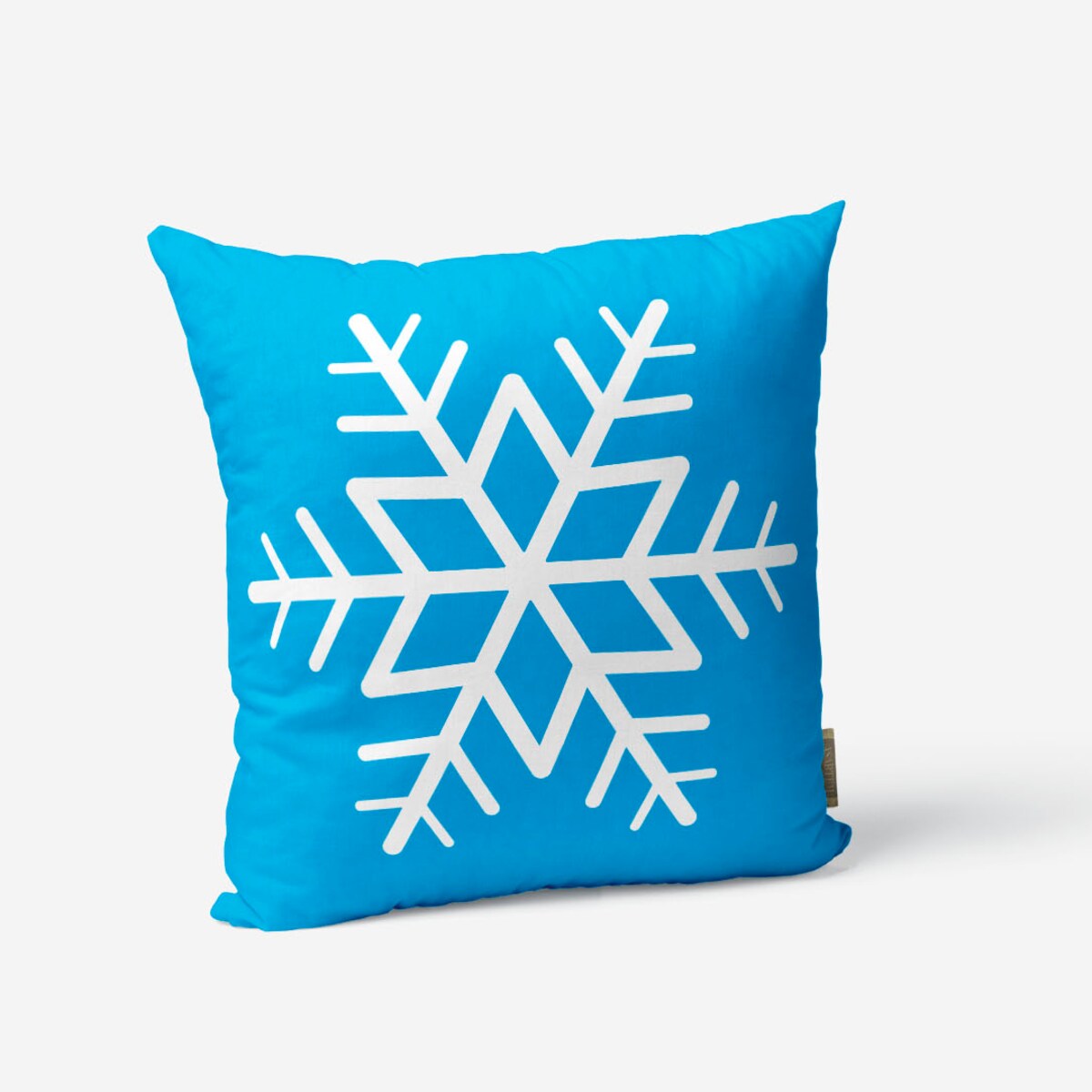 Poduszka świąteczna - Niebieska śnieżynka 45x45 cm