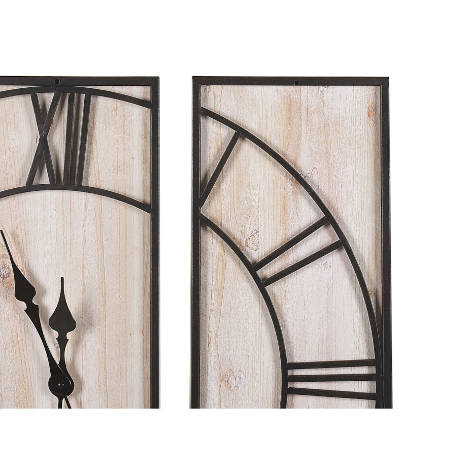 Zegar ścienny 75 x 75 cm jasne drewno COATLAN