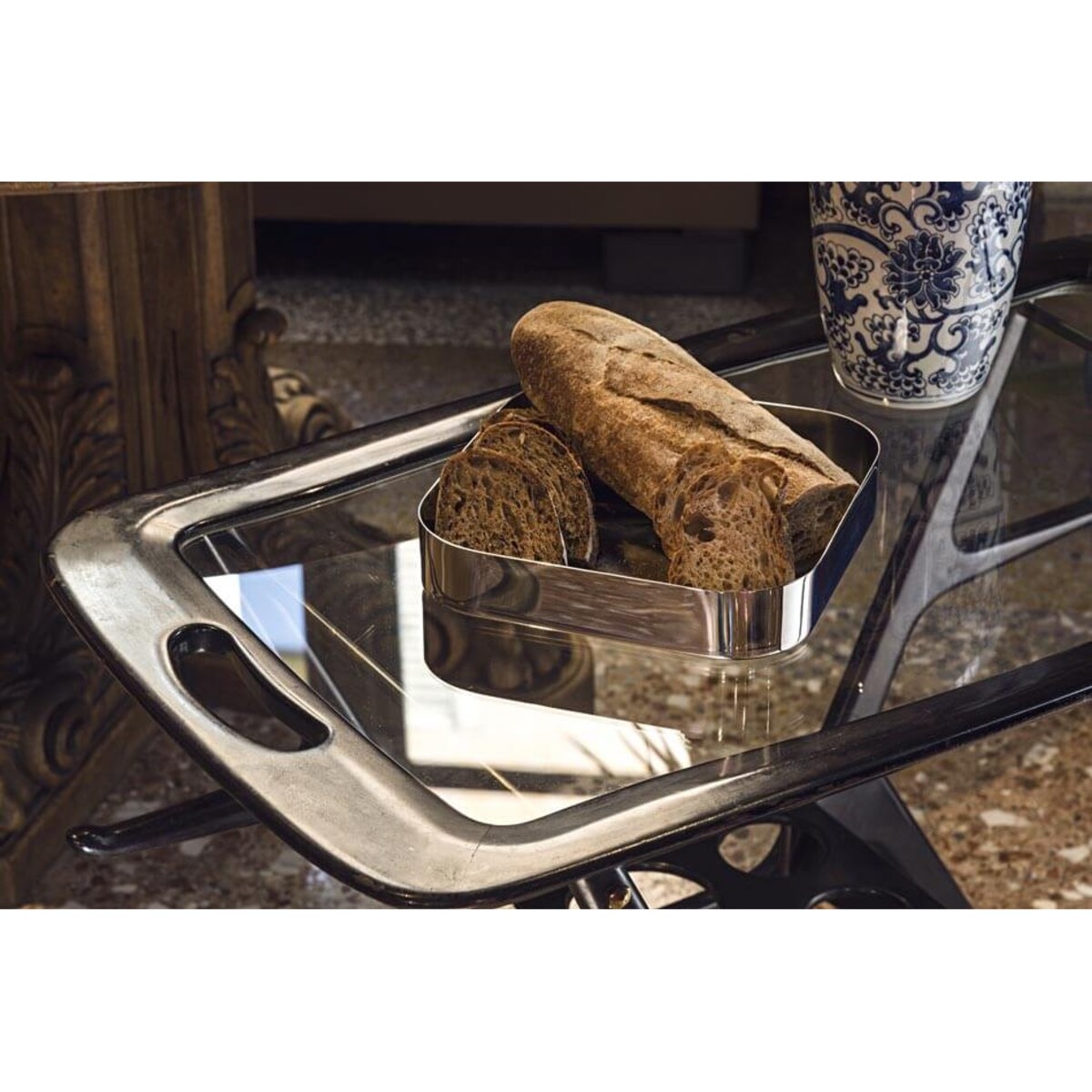 Podstawka / pojemnik kwadratowy Stile by Pininfarina, 22 cm, Mepra