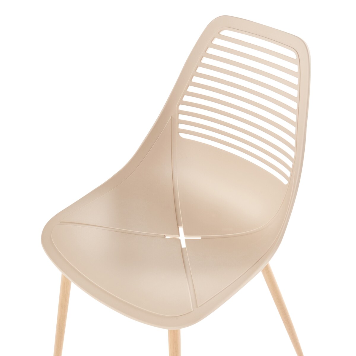 Zestaw 4 krzeseł MONTELLO Beżowy