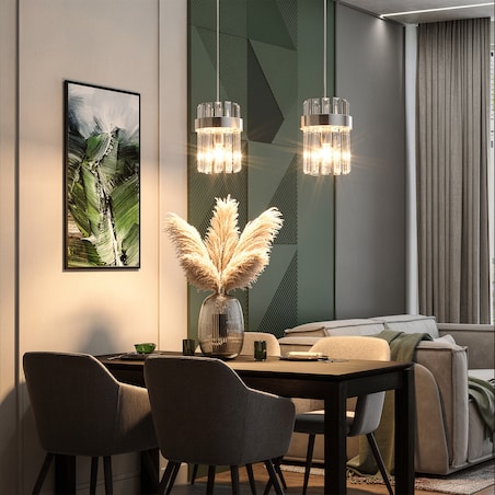 Lampa sufitowa wisząca Light Prestige Vetro chrom 2 x E14 1 szt.