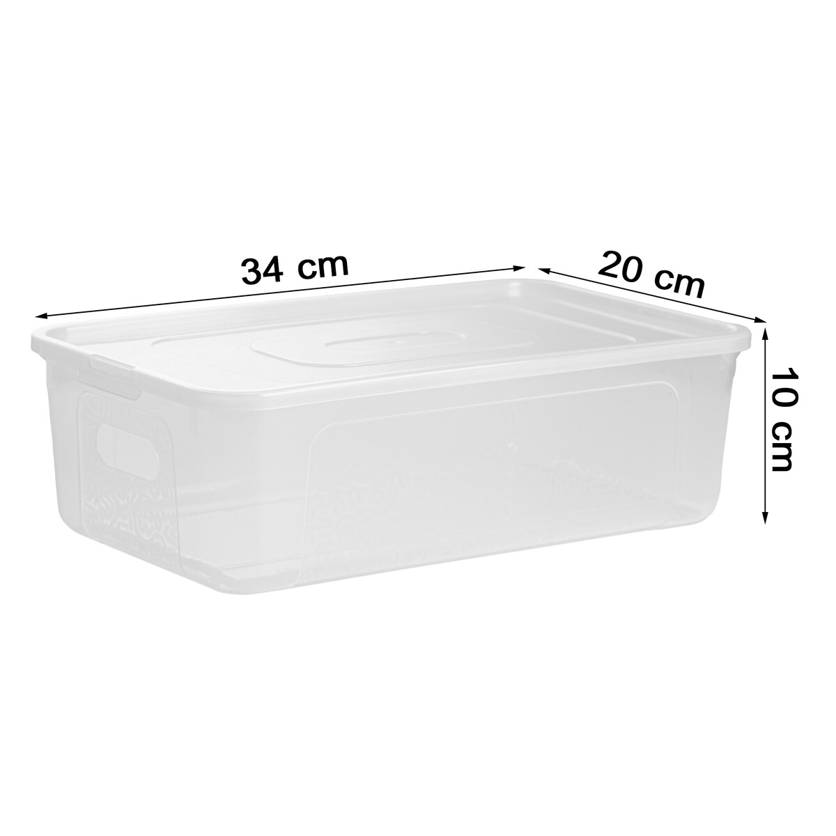 Pojemnik Plastikowy Z Pokrywą Pudło Plastikowe 7L