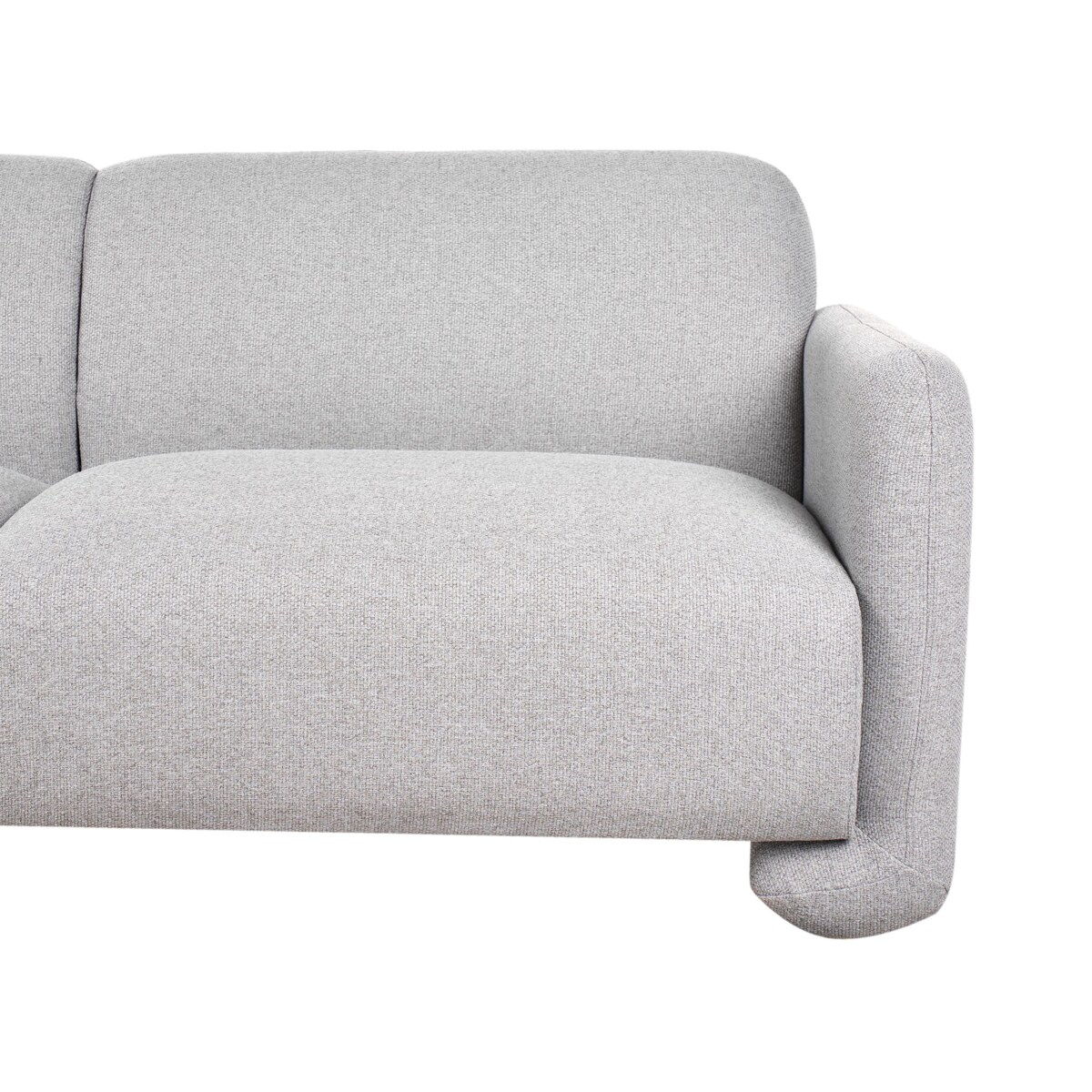 Sofa 3-osobowa szara SALAND