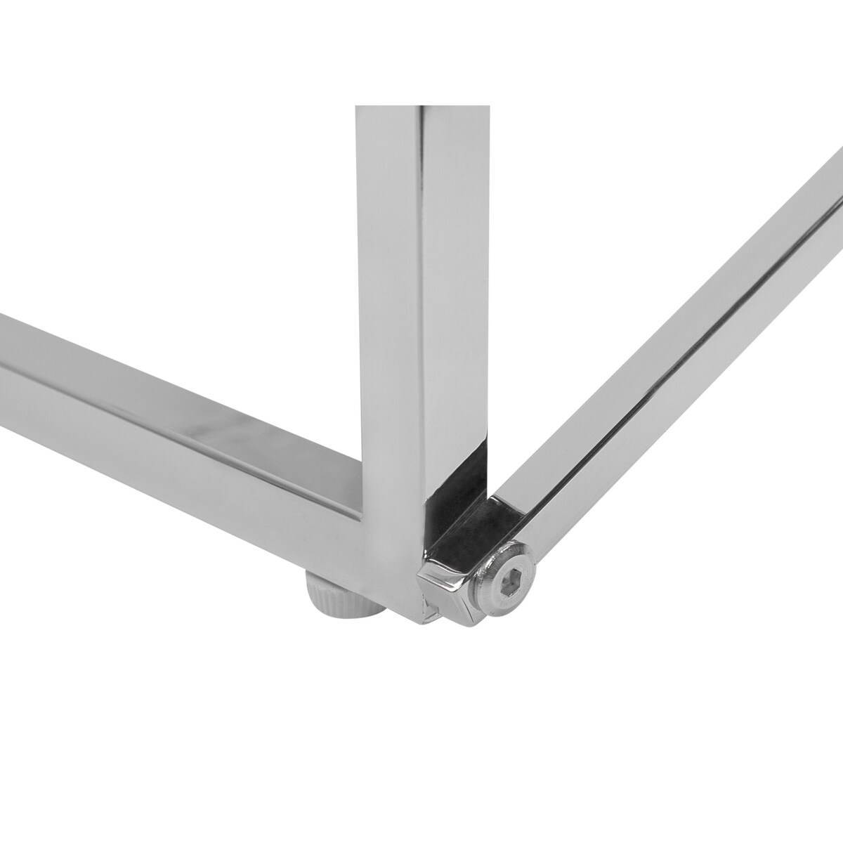 Stolik kawowy efekt marmuru biało-srebrny EMPORIA