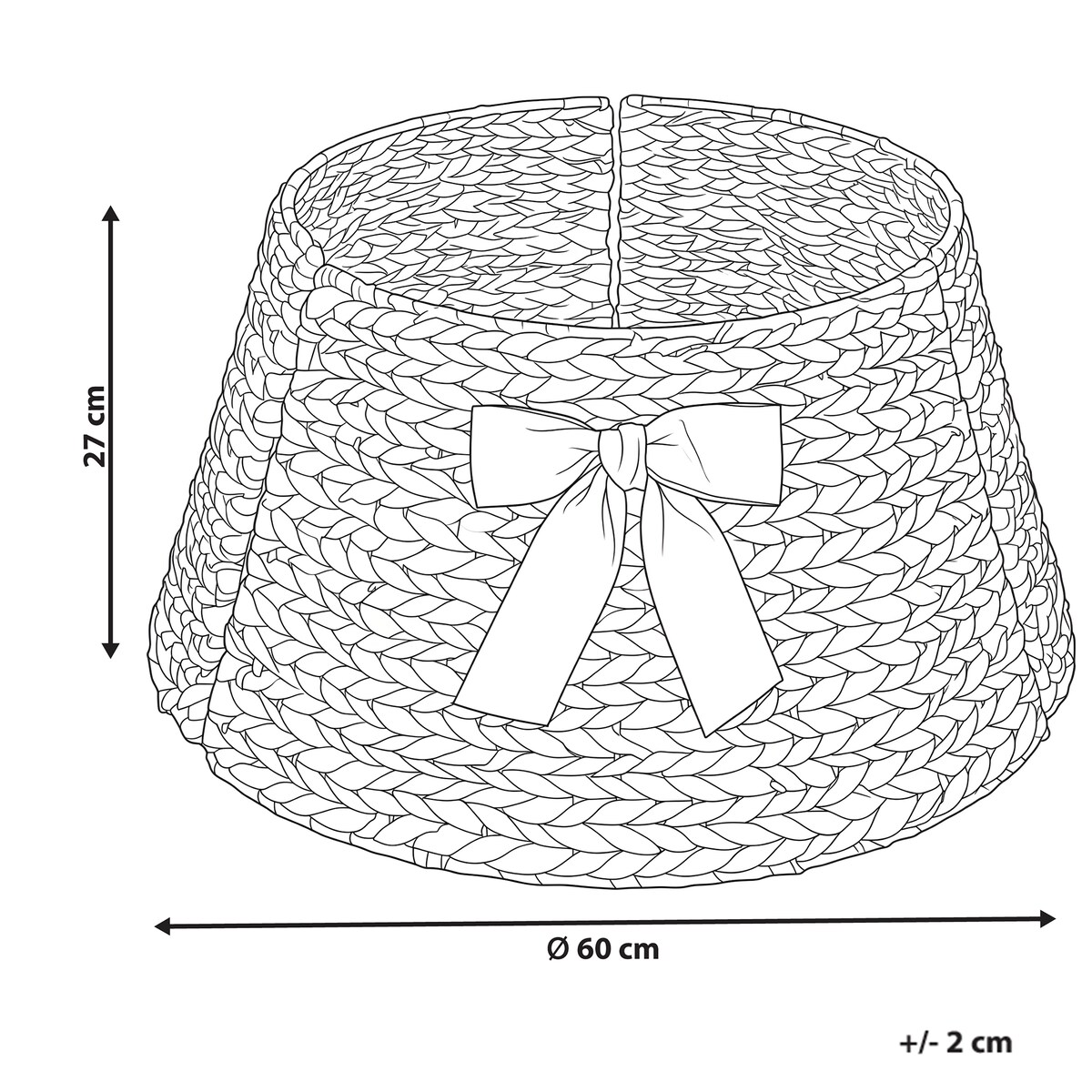 Osłonka pod choinkę HUMPPLIA  60 cm Zielony