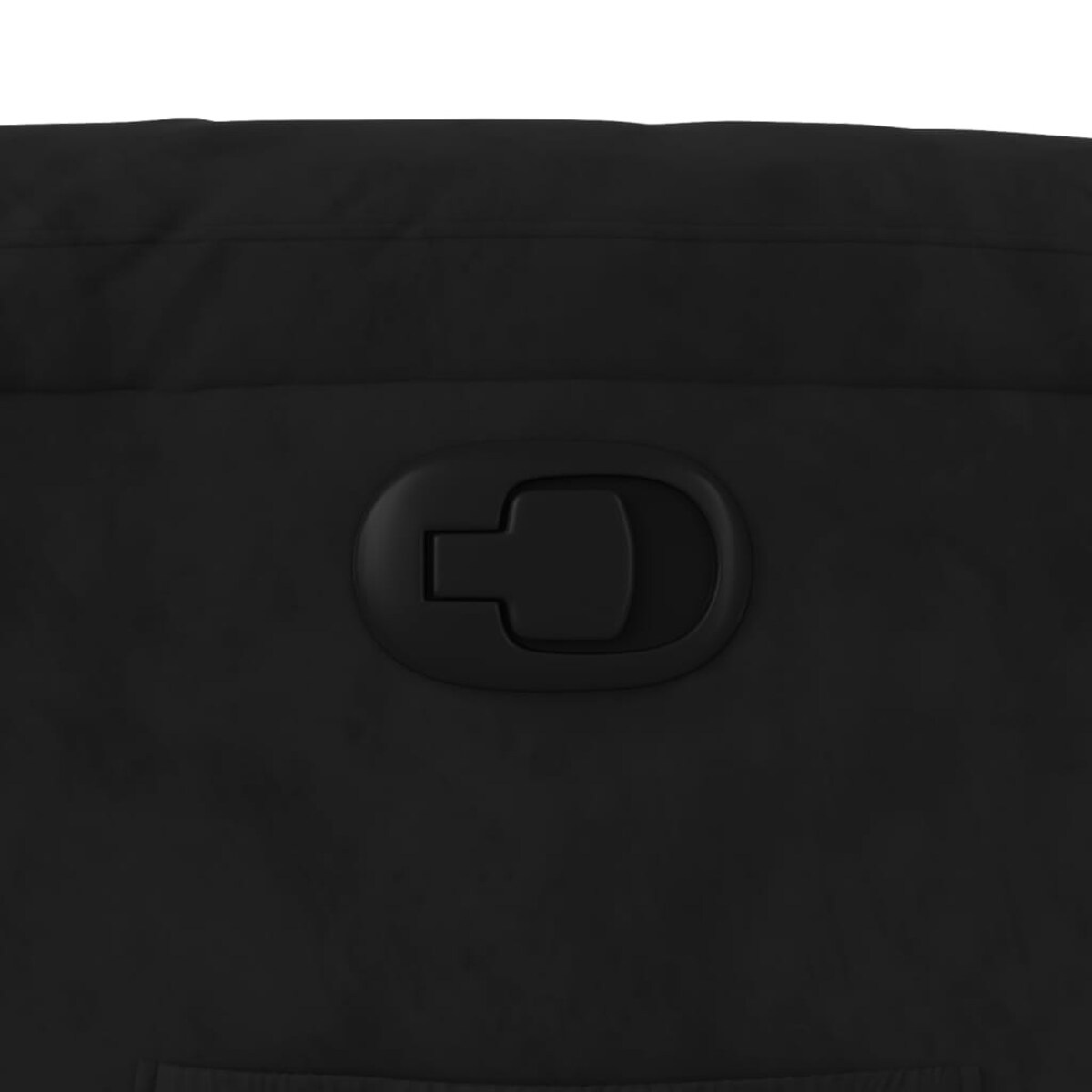 vidaXL Rozkładany fotel, czarny, obity mikrofibrą