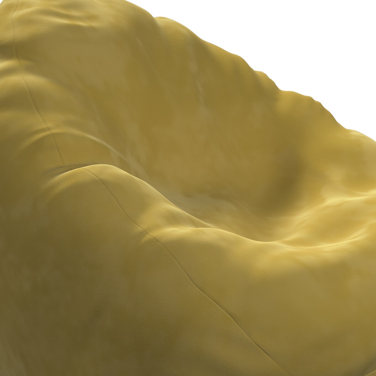 Worek do siedzenia Bowli, oliwkowy zielony, Ø50 x 85 cm, Posh Velvet