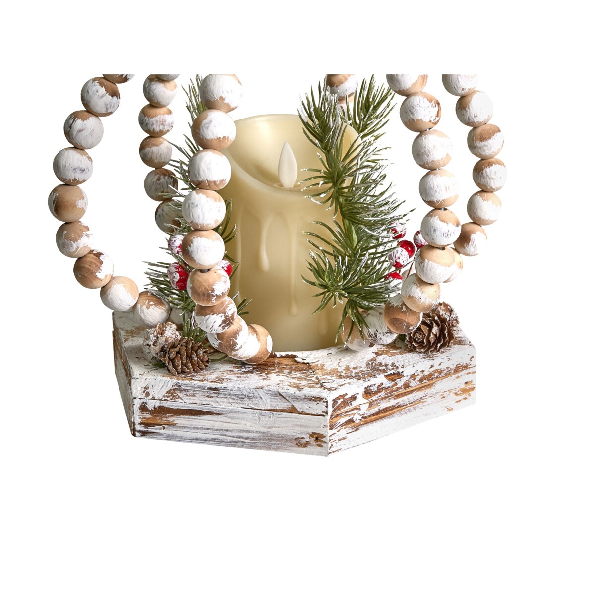 Dekoracja świąteczna LED PETRUMA 40 cm Jasnobrązowy