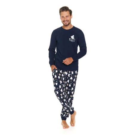 Piżama kolor granatowy PMB.5263.NAVY_BLUE - XL
