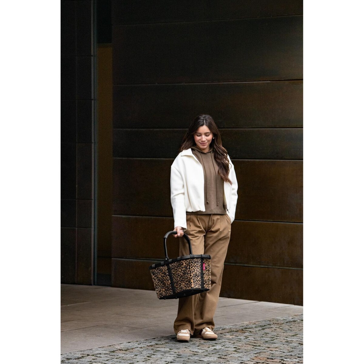 Koszyk CARRYBAG, leo fake fur