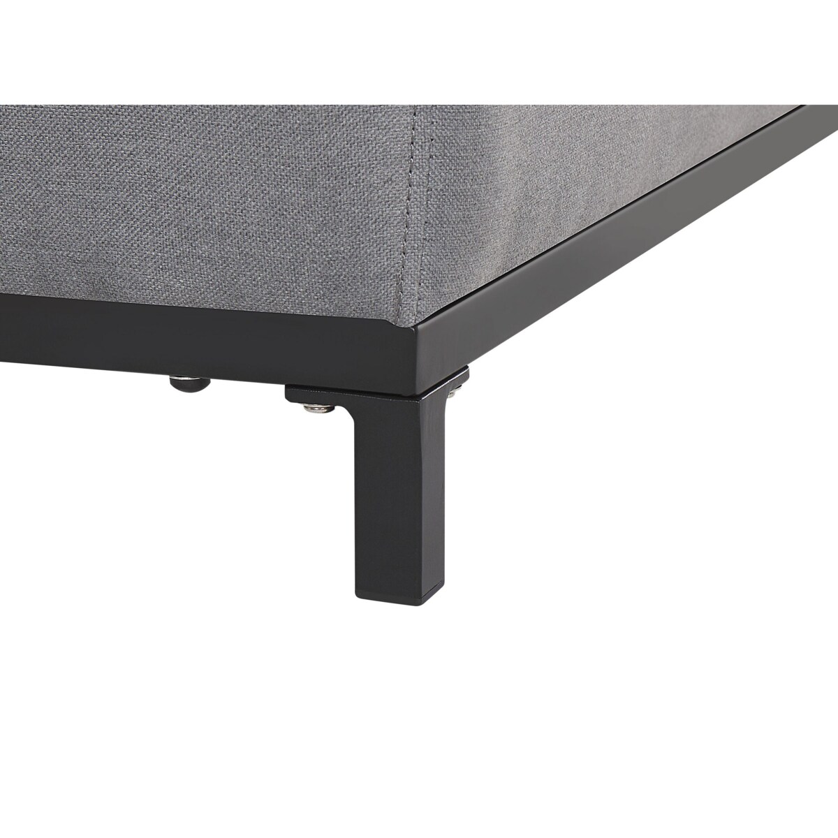 Zestaw 2 foteli ogrodowych szary z czarnym ROVIGO