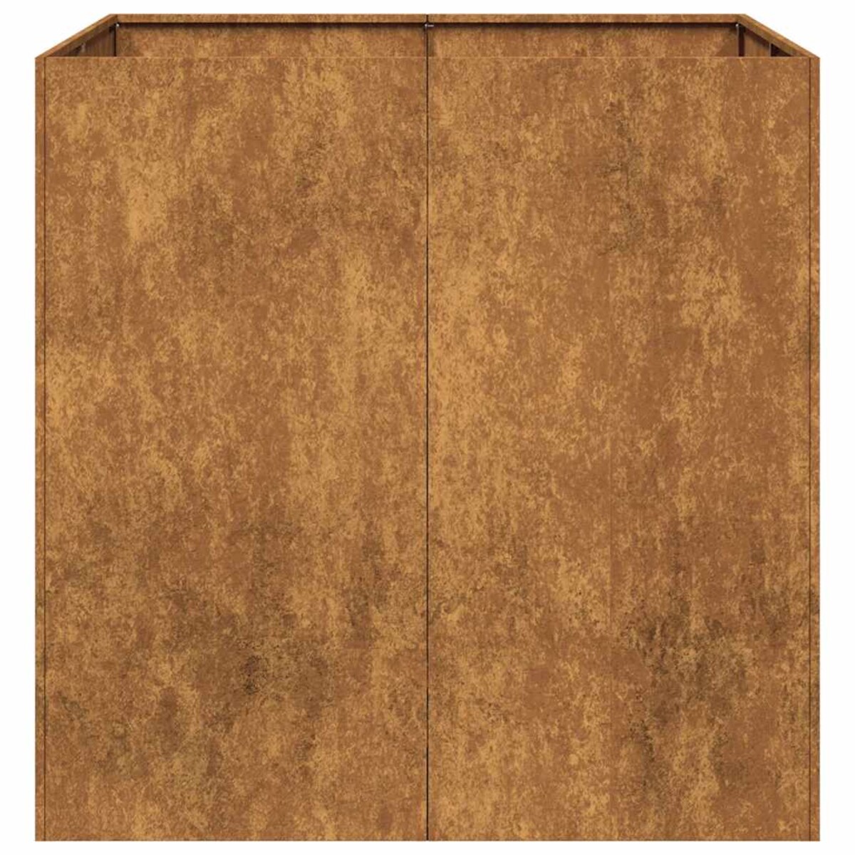 vidaXL Doniczka Rusty 80x80x80 cm Stal nierdzewna