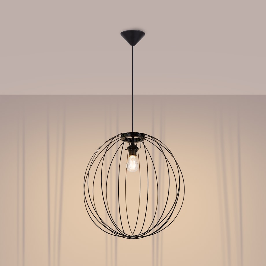 Lampa wisząca ZIRO czarna