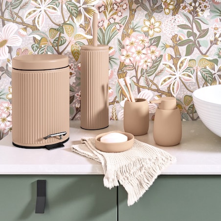 Kosz łazienkowy 3 litrowy 26x17 cm ALMOND beżowy