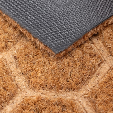 Wycieraczka wejściowa 40x60 cm Heksagony kokosowa pod drzwi