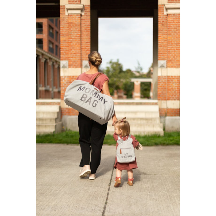 Childhome Torba Mommy bag Kanwas Szara