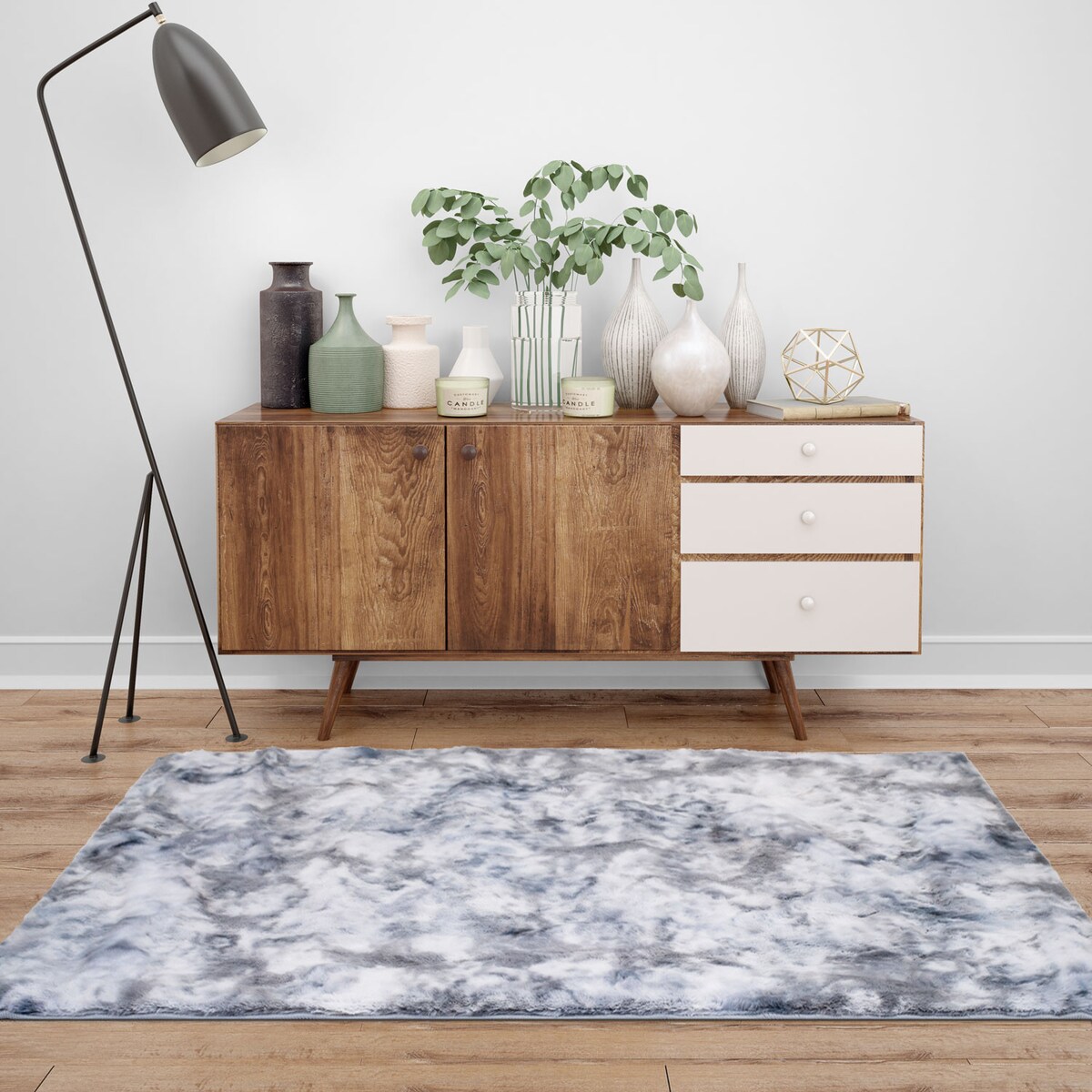 Dywan Rabbit z efektami iryzującymi Tolero 5000 Szary 200x290