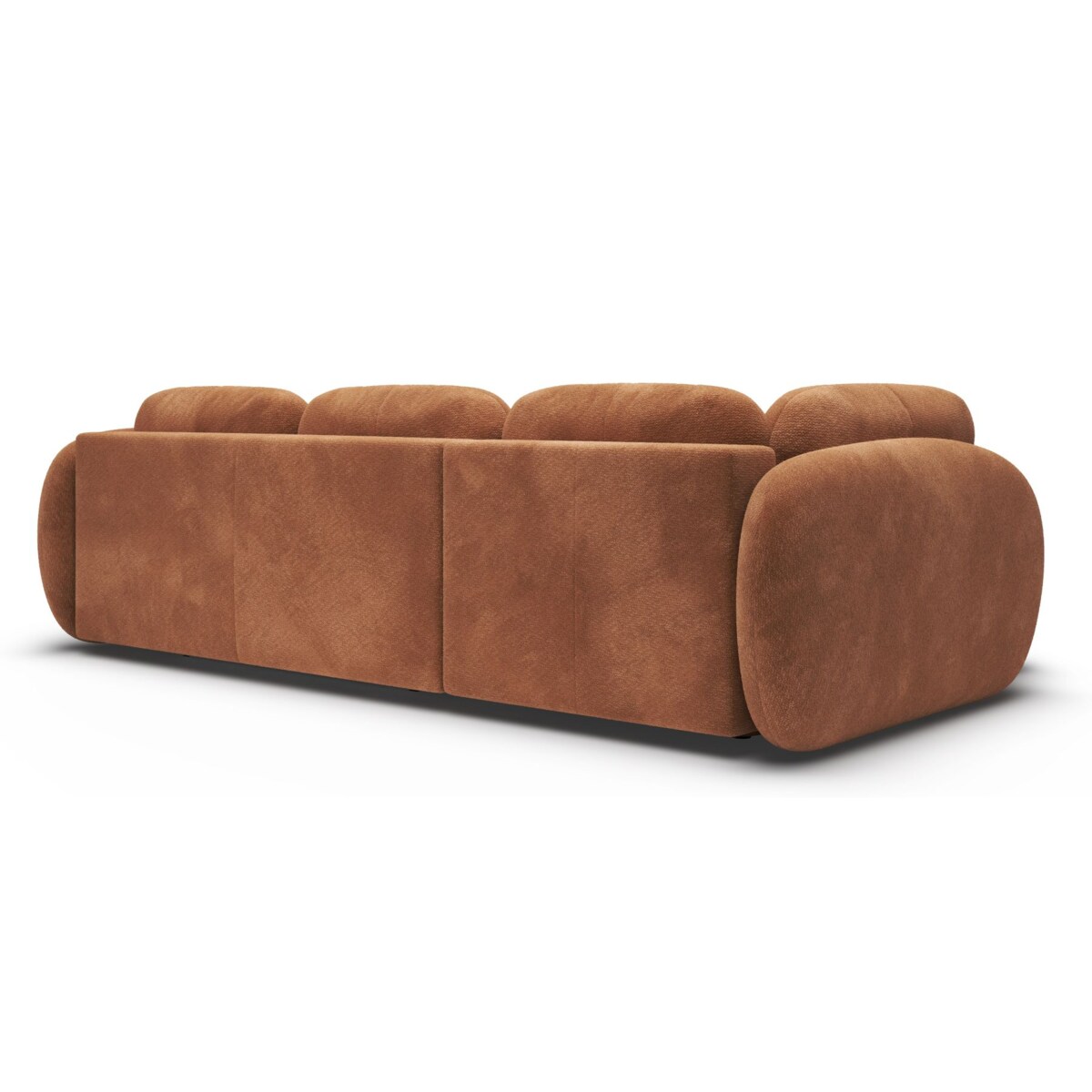 Nowoczesny Narożnik rozkładany OLIVIO II, lewy, pomarańczowy